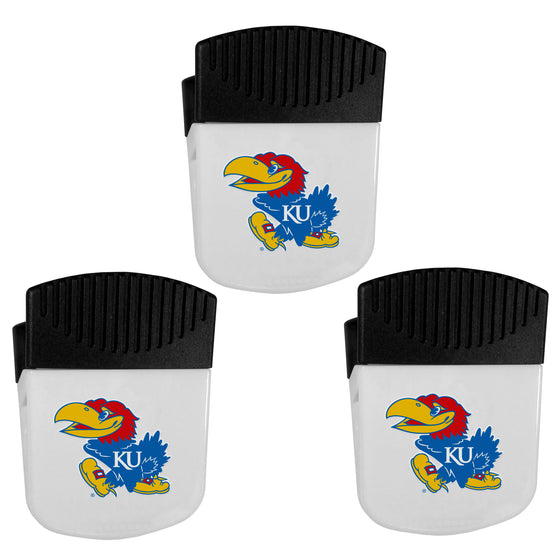 Kansas Jayhawks Chip Clip Magnets, 3pk