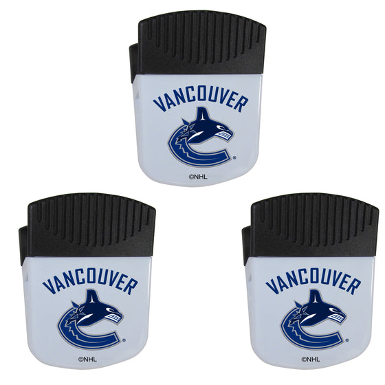 Vancouver Canucks Chip Clip Magnets, 3pk