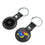 Kansas Jayhawks Insignia Black Airtag Holder 2-Pack-3