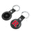 Rutgers Scarlet Knights Insignia Black Airtag Holder 2-Pack-3