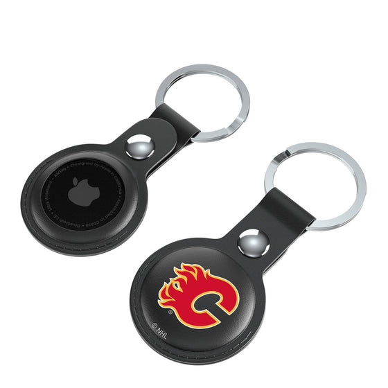 Calgary Flames Insignia Black Airtag Holder 2-Pack-3