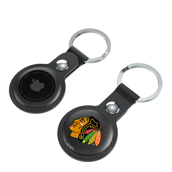 Chicago Blackhawks Insignia Black Airtag Holder 2-Pack-3