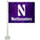 College Flags & Banners Co. Northwestern Wildcats Car Flag