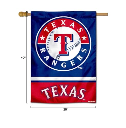 WinCraft Texas Rangers Double Sided House Flag