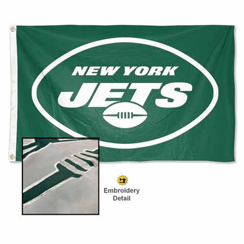 WinCraft New York Jets Embroidered Nylon Flag