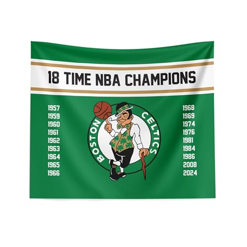 Northwest NBA Boston Celtics NBA Champions 2024 Wall Hanging Tapestry, 34" x 40", Banners