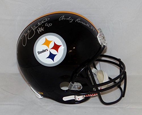 Ham Lambert Russell Autographed (*S) Pittsburgh Steelers F/S Helmet- JSA W Auth