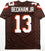 Odell Beckham Jr Autographed Brown Pro Style Jersey- JSA Authenticated *1