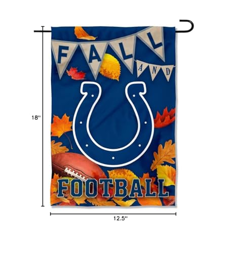 WinCraft Indianapolis Colts Fall Leaves Decorative Football Garden Flag Double Sided Banner