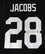 Josh Jacobs Autographed Black Pro Style Jersey- Beckett W *Black *8