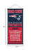 WinCraft New England Patriots Man Cave Fan Banner Wall Door Scroll