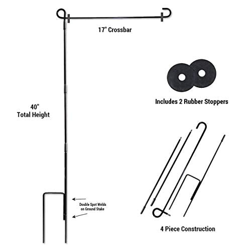 College Flags & Banners Co. UNC Tar Heel Garden Flag and Pole Holder Set