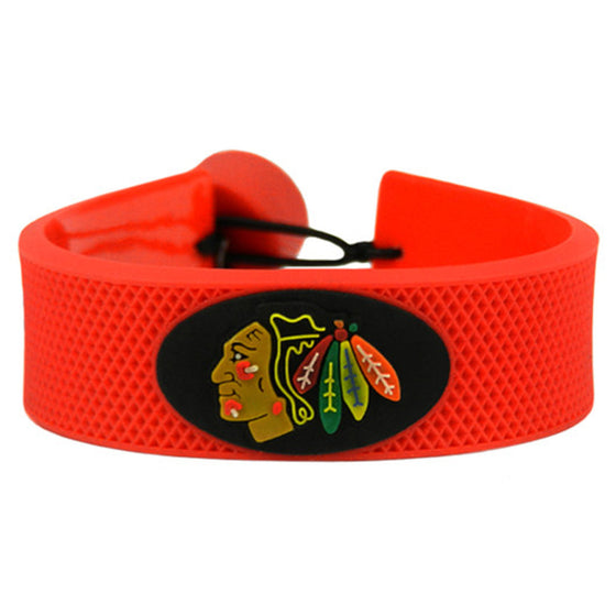 Chicago Blackhawks Bracelet Team Color Hockey CO