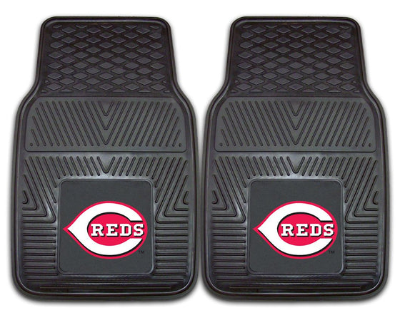 Cincinnati Reds Heavy Duty 2-Piece Vinyl Car Mats (CDG)