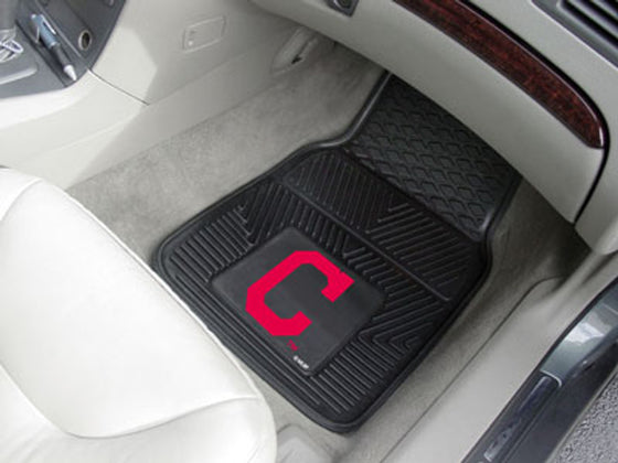 Cleveland Indians Car Mats Heavy Duty 2 Piece Vinyl - Special Order