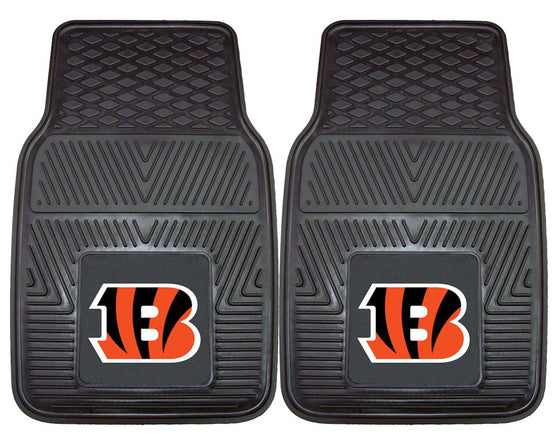 Cincinnati Bengals Car Mats Heavy Duty 2 Piece Vinyl