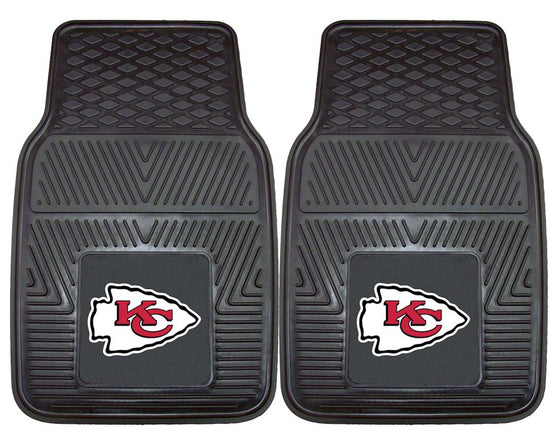 Kansas City Chiefs Car Mats Heavy Duty 2 Piece Vinyl (CDG)