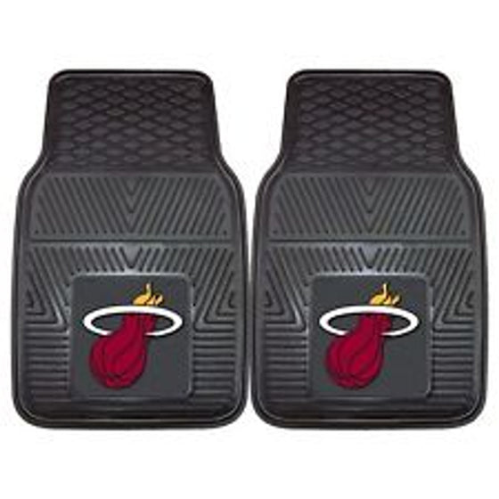 Miami Heat Heavy Duty 2-Piece Vinyl Car Mats (CDG)