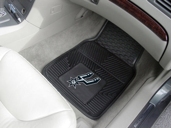 San Antonio Spurs Heavy Duty 2-Piece Vinyl Car Mats (CDG)