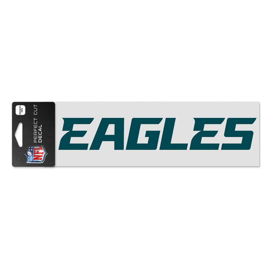 Philadelphia Eagles Decal 3x10 Perfect Cut Wordmark Color