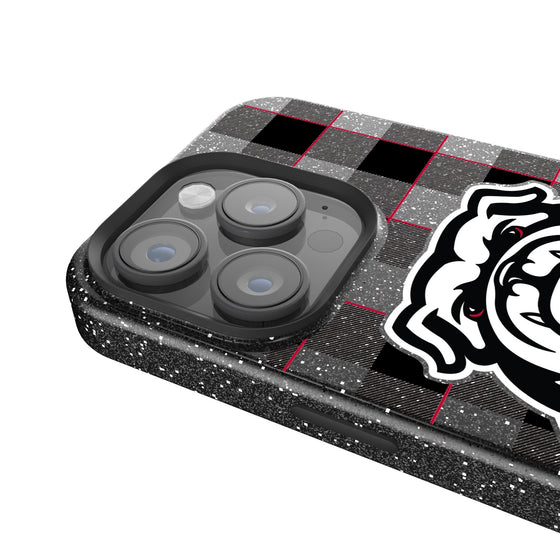 Georgia Bulldogs Plaid Bling Phone Case-2