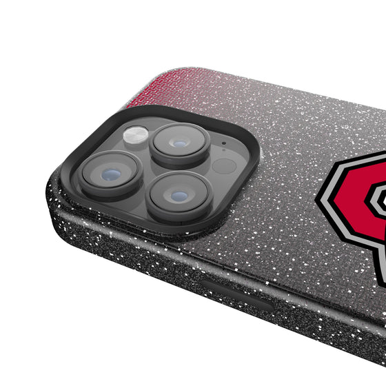Ohio State University Buckeyes Linen Bling Phone Case for Apple iPhone-3