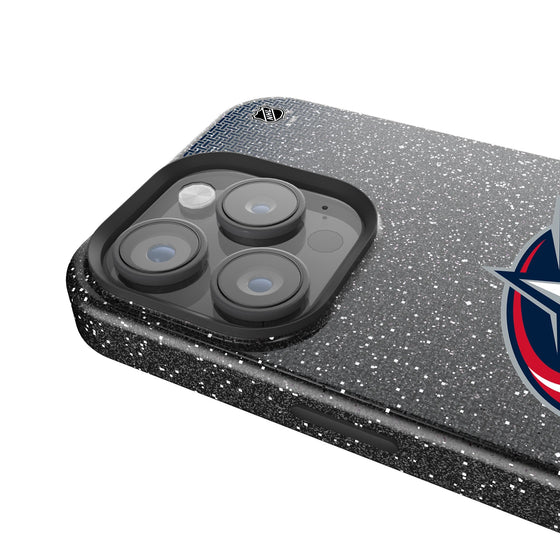 Columbus Blue Jackets Linen Bling Phone Case for Apple iPhone-3