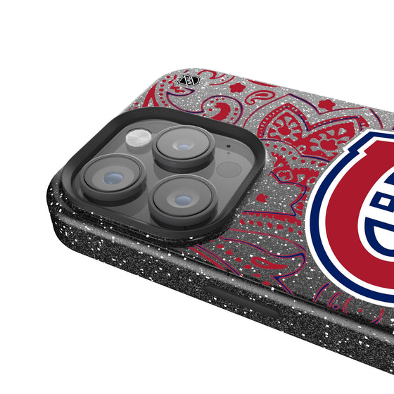 Montreal Canadiens Paisley Bling Phone Case-3