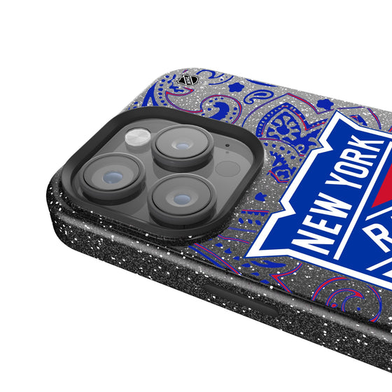 New York Rangers Paisley Bling Phone Case-3