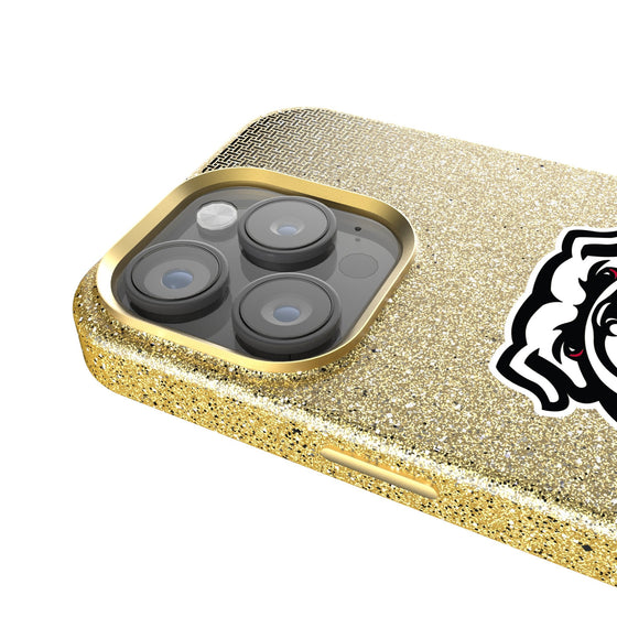 University of Georgia Bulldogs Uga Linen Bling Phone Case for Apple iPhone-3
