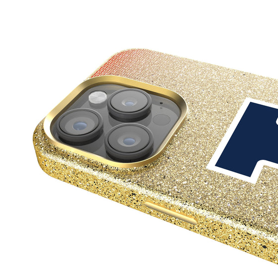University of Illinois Fighting Illini Linen Bling Phone Case for Apple iPhone-3