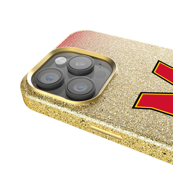 University of Maryland Terrapins Linen Bling Phone Case for Apple iPhone-3