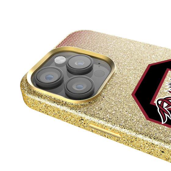 University of South Carolina Gamecocks Linen Bling Phone Case for Apple iPhone-3