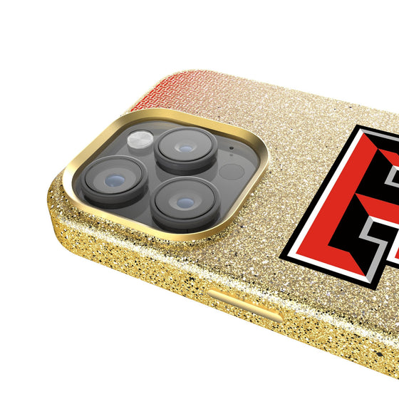 Texas Tech Red Raiders Linen Bling Phone Case for Apple iPhone-3