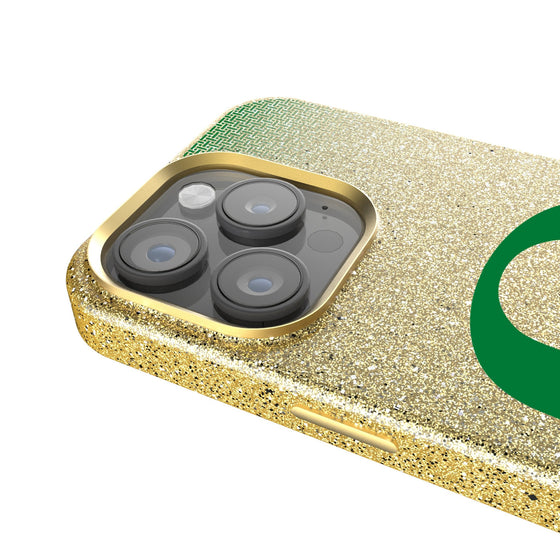 University of Oregon Ducks Linen Bling Phone Case for Apple iPhone-3