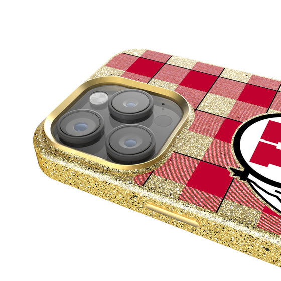 Utah Utes Plaid Bling Phone Case-2