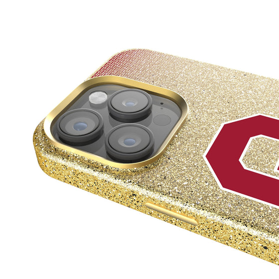 University of Oklahoma Sooners Linen Bling Phone Case for Apple iPhone-3