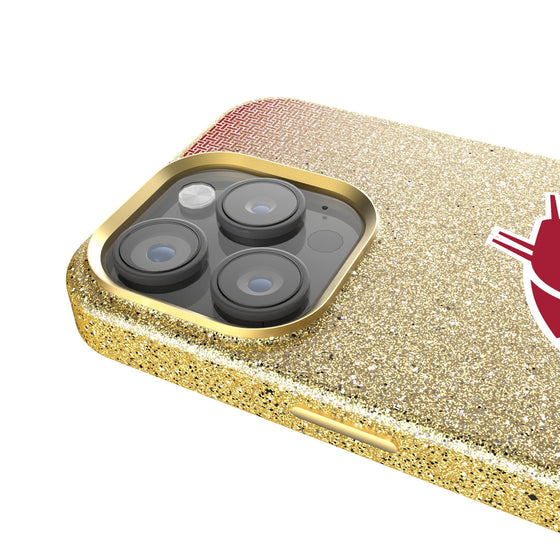 Washington State University Cougars Linen Bling Phone Case for Apple iPhone-3