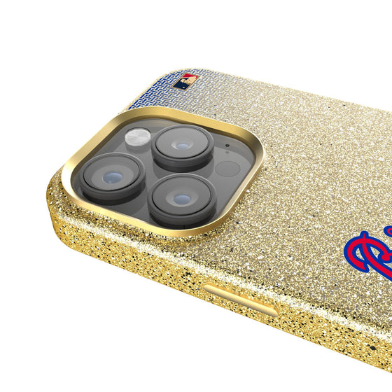 Atlanta Braves Home 2012 - Cooperstown Collection Linen Bling Phone Case for Apple iPhone-3