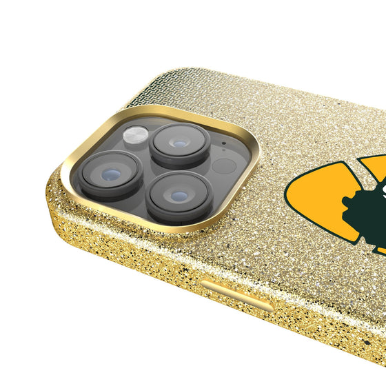 Green Bay Packers Historic Collection Linen Bling Phone Case for Apple iPhone-3
