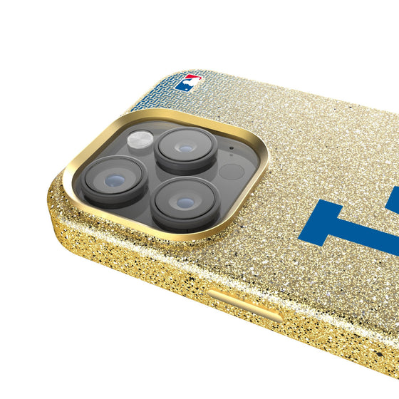LA Dodgers Linen Bling Phone Case for Apple iPhone-3