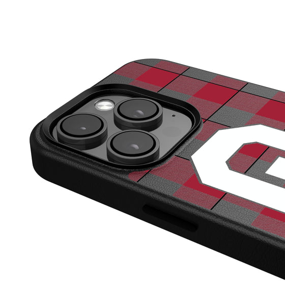 Oklahoma Sooners Plaid Magnetic Phone Case-4