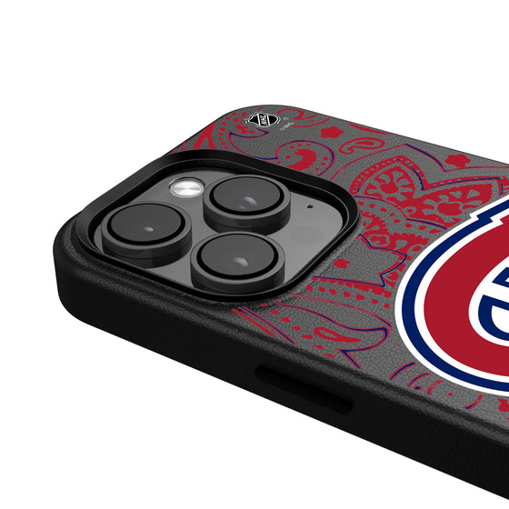 Montreal Canadiens Paisley MagSafe Compatible Phone Case-4