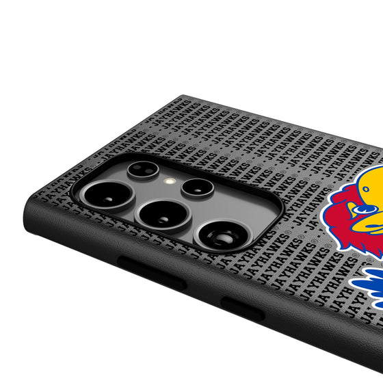 University of Kansas Jayhawks Text Backdrop MagSafe Compatible Phone Case-3