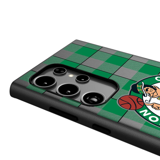 Boston Celtics Plaid MagSafe Compatible Phone Case-3