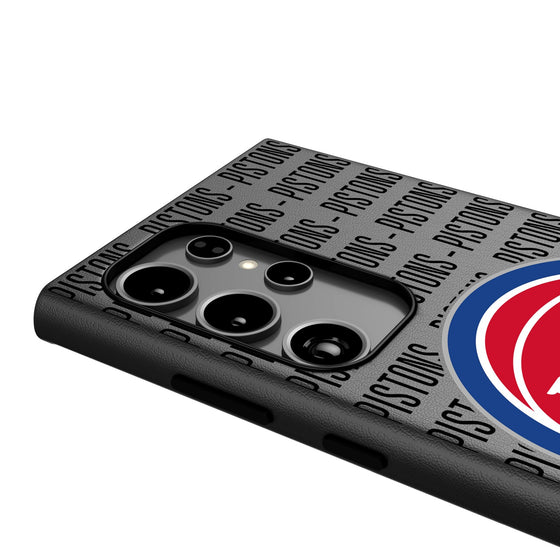 Detroit Pistons Text Backdrop MagSafe Compatible Phone Case-3