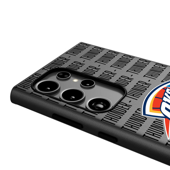 Oklahoma City Thunder Text Backdrop MagSafe Compatible Phone Case-3