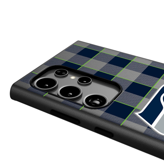 Seattle Seahawks Plaid MagSafe Compatible Phone Case-3