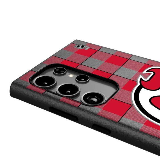 New Jersey Devils Plaid MagSafe Compatible Phone Case-3