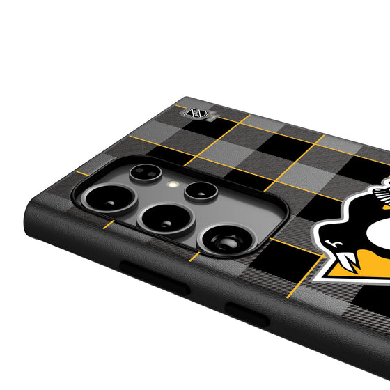 Pittsburgh Penguins Plaid MagSafe Compatible Phone Case-3